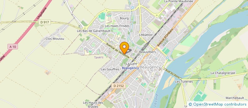 localisation de l'entreprise ASS DE LA MAISON DE SANTE DES CITEAUX à BEAUGENCY