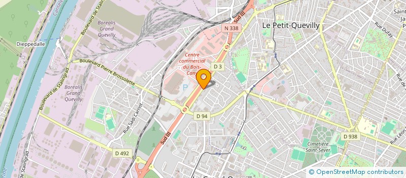 localisation de l'entreprise ASS DE LA MAISON DES STAGES  LE GRAND-QUEVILLY