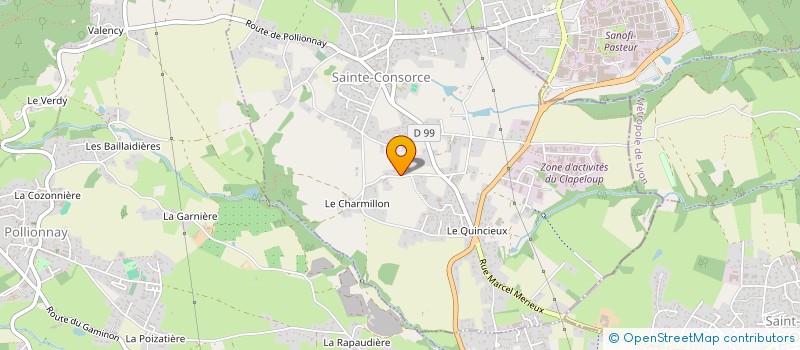 localisation de l'entreprise ASS DE LA MAISON FAMILIALE à SAINTE-CONSORCE