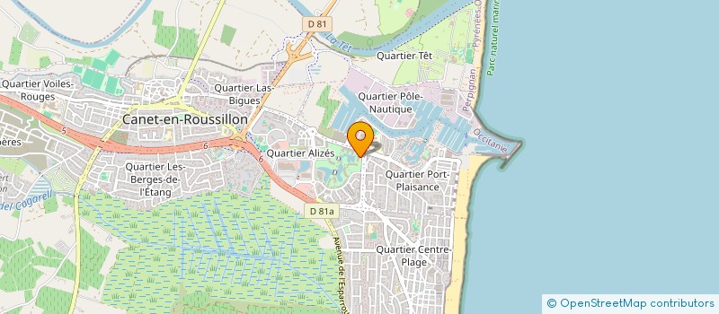 localisation de l'entreprise ASS DE LA RESIDENCE DE LA LOGE DE MER à CANET-EN-ROUSSILLON