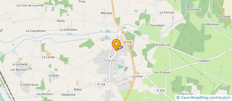 localisation de l'entreprise ASS DE LA RESIDENCE DES TROIS RIVIERES  FEGREAC