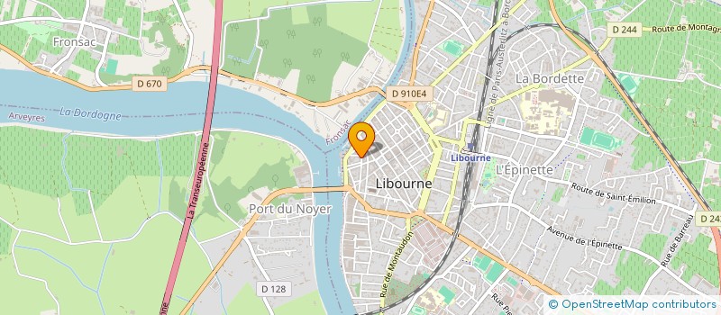 localisation de l'entreprise ASS DE LA RUE DES CHAIS  LIBOURNE
