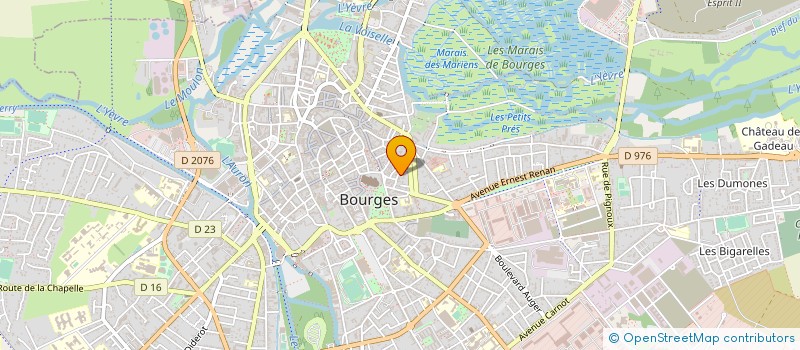 localisation de l'entreprise ASS DE LA RUE DU PUITS NOIR  BOURGES