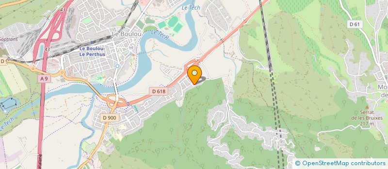 localisation de l'entreprise ASS  DE LA VALLEE DE LA ROME  LE BOULOU