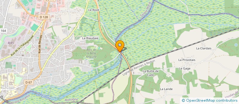 localisation de l'entreprise ASS DE LOISIRS DE LA BELLE ANGUILLE  REDON