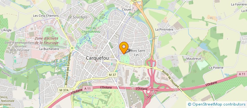 localisation de l'entreprise ASS DE LOISIRS ET ANIMATION DE CARQUEFOU à CARQUEFOU