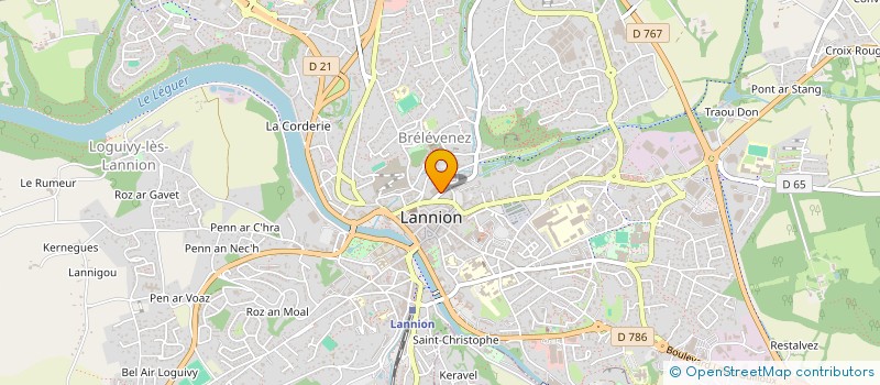 localisation de l'entreprise ASS DE LUTTE CONTRE LES DELITS MAFIEUX  LANNION