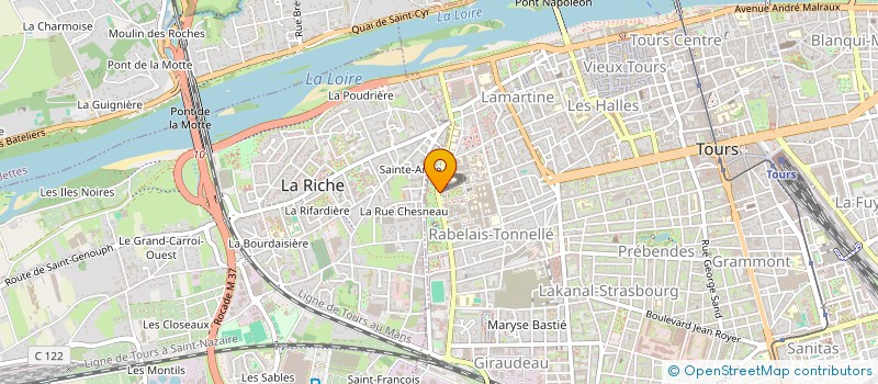 localisation de l'entreprise ASS DE MICRO-INFORMATIQUE BIOMEDICALE à TOURS