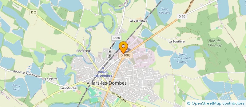localisation de l'entreprise ASS DE PARENTS D'ELEVES DU COLLEGE LEON COMAS à VILLARS-LES-DOMBES