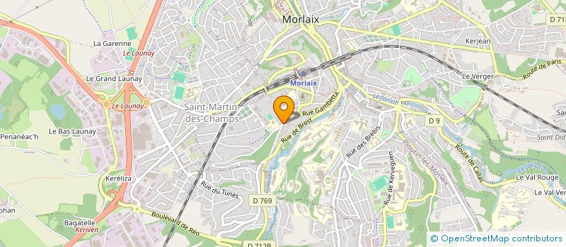 localisation de l'entreprise ASS DE PECHE ET DE PROTECTION DU MILIEU AQUATIQUE DE MORLAIX ET SES ENVIRONS à MORLAIX