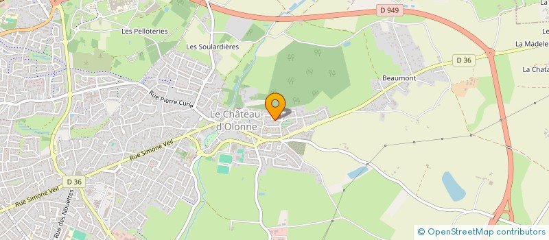 localisation de l'entreprise ASS DE PEDIATRIE HOSPITALIERE DES SABLES D OLONNE à LES SABLES D'OLONNE
