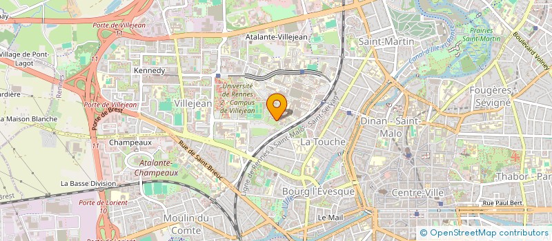 localisation de l'entreprise ASS DE PRATICIENS POUR L ENSEIGNEMENT DE LA MEDECINE GENERALE  RENNES