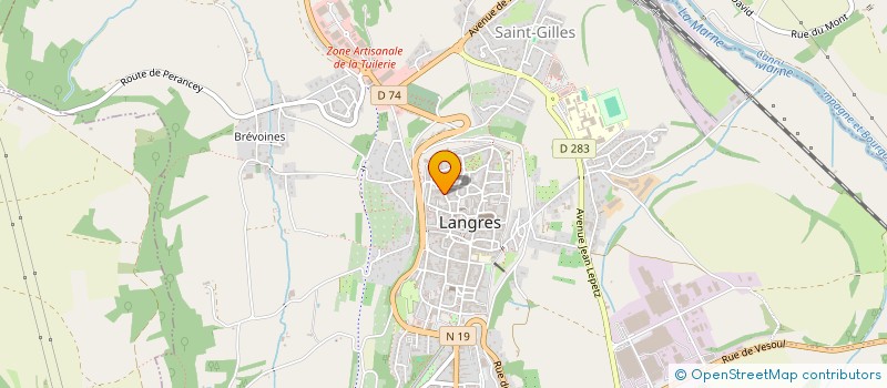 localisation de l'entreprise ASS DE PREFIGURATION DU POLE DIDEROT à LANGRES