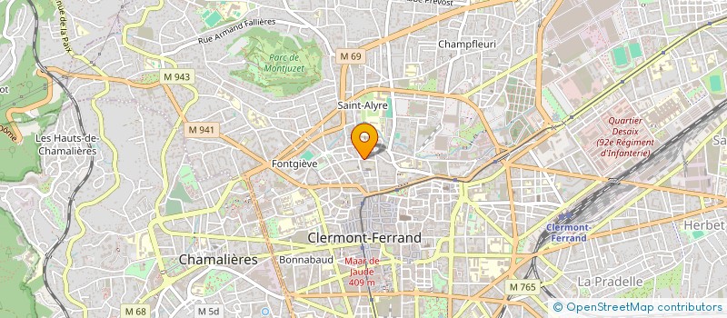 localisation de l'entreprise ASS DE PREVDU PLATEAU CENTRAL à CLERMONT-FERRAND