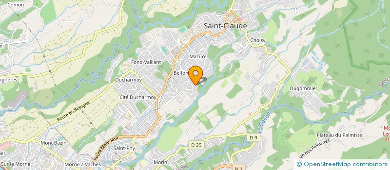 localisation de l'entreprise ASS DE PREVOYANCE DES AGENTS DE SANTE à SAINT-CLAUDE