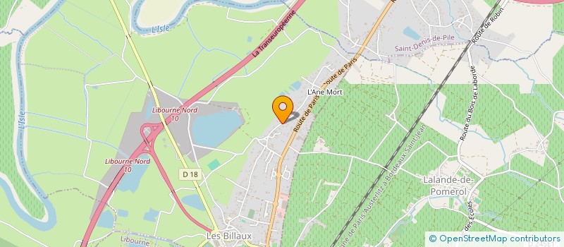 localisation de l'entreprise ASS DE PROTECTION CIVILE DU LIBOURNAIS  LES BILLAUX