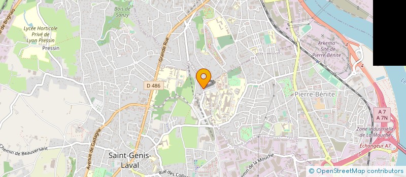 localisation de l'entreprise ASS DE RECHERCHE ET FORMATION EN MEDECINE INTERNE à OULLINS-PIERRE-BENITE