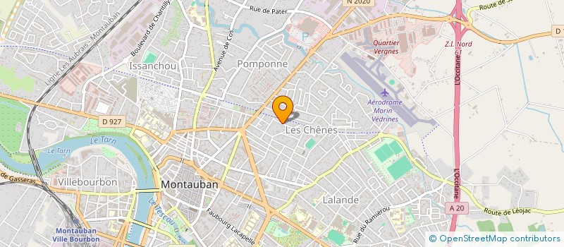 localisation de l'entreprise ASS DE RECHERCHES ET DE DEVELOPPEMENT EN PEDAGOGIE DE L ENFANT  MONTAUBAN