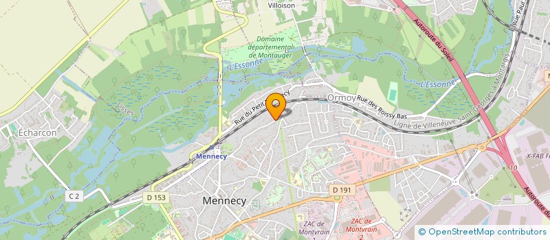 localisation de l'entreprise ASS DE RECKLINGHAUSEN DE NEUROFIBROMATO à MENNECY