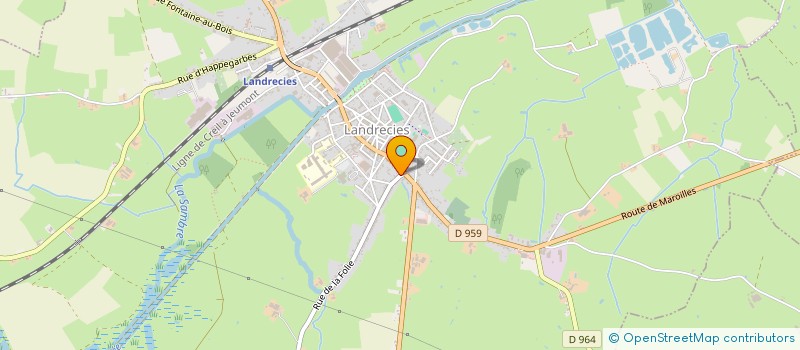 localisation de l'entreprise ASS DE REMPLACEMENT THIERACHE HAINAUT à LANDRECIES