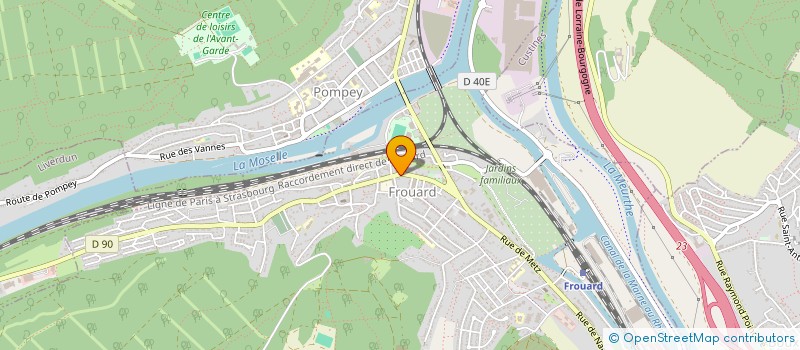 localisation de l'entreprise ASS DE SAUVEGARDE DU PATRIMOINE FORTIFIE DE FROUARD  FROUARD