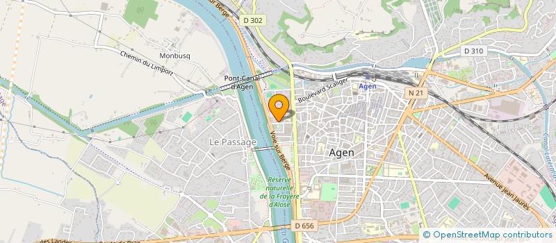 localisation de l'entreprise ASS DE SCE ET D'AIDE AUX PERSONNES à AGEN