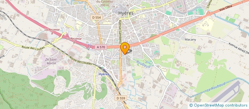 localisation de l'entreprise ASS DE SERVICES AUX PERSONNES à HYERES