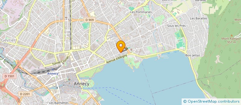 localisation de l'entreprise ASS DE SINOBIOLOGIE TAO ET SANTE à ANNECY
