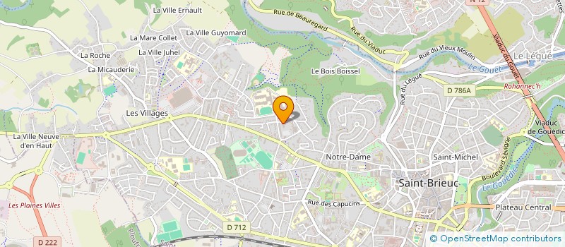 localisation de l'entreprise ASS DE SOLIDARITE AVEC LES TRAVAILLEURS IMMIGRES DES COTES D'ARMOR à SAINT-BRIEUC
