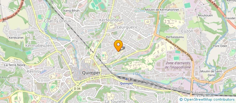 localisation de l'entreprise ASS DE SOLIDARITE FINISTERE RWANDA à QUIMPER