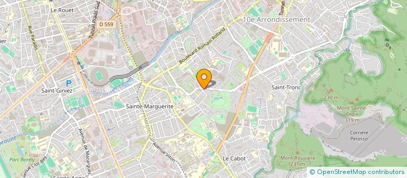 localisation de l'entreprise ASS. DE SOPHROLOGIE ET COMMUNICATION  MARSEILLE