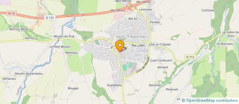 localisation de l'entreprise ASS DE SOUTIEN A LA FERME GALILEE AUX PHILIPINES  SAINT-THEGONNEC LOC-EGUINER