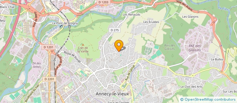 localisation de l'entreprise ASS DE TAI JIQUAN ET CHI-ALPES SAVOIES à ANNECY