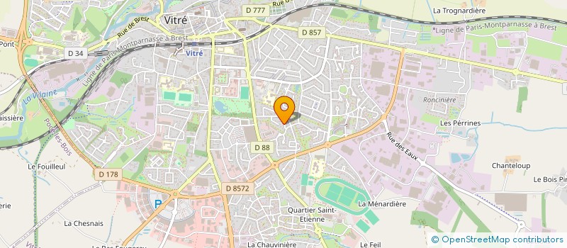 localisation de l'entreprise ASS DE TOURISME EQUESTRE DU PAYS DE VITRE  VITRE