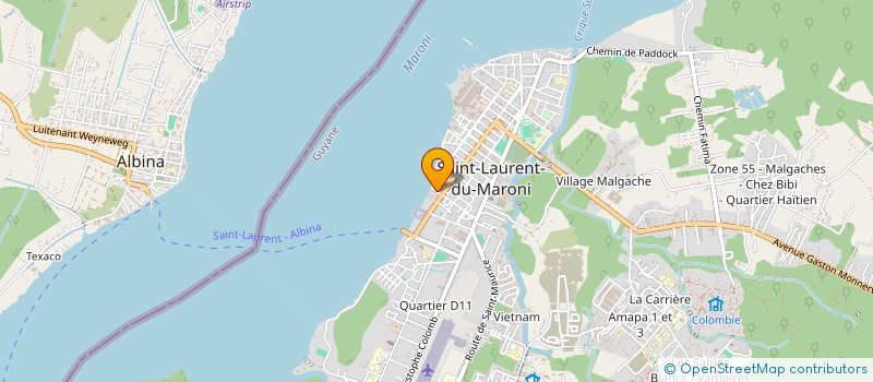 localisation de l'entreprise ASS DE TOUS LES AGES DU MARONI à SAINT-LAURENT-DU-MARONI