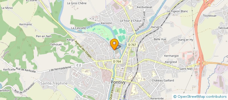 localisation de l'entreprise ASS DE TRELEAU A QUEBEC  PONTIVY