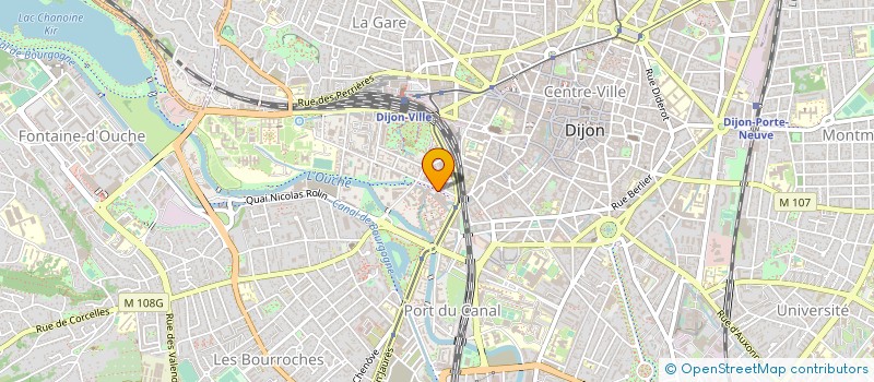localisation de l'entreprise ASS.DE VIROLOGIE ODONTO STOMATOLOGIE à DIJON