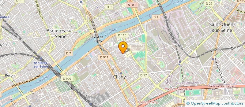 localisation de l'entreprise ASS DE YOGA ET RELAXATION à CLICHY