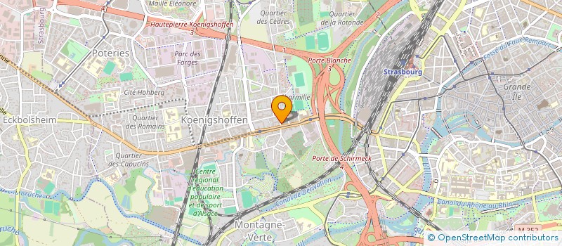 localisation de l'entreprise ASS DE YOGA IYENGAR DE STRASBOURG à STRASBOURG