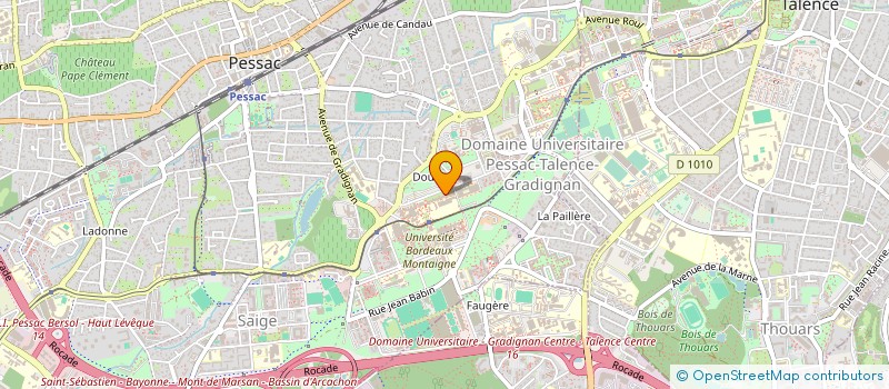localisation de l'entreprise ASS DECI-DECA à PESSAC