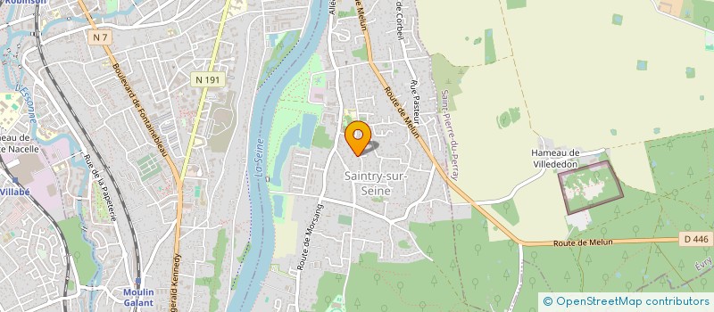localisation de l'entreprise ASS DECORES TRAVAIL SAINTRY SUR SEINE à SAINTRY-SUR-SEINE