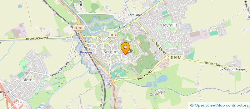 localisation de l'entreprise ASS DECOUVERTE AVENTURE VACANCES à BERGUES