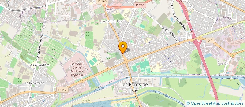 localisation de l'entreprise ASS DECOUVRIR APPRENDRE FAIRE  LES PONTS-DE-CE