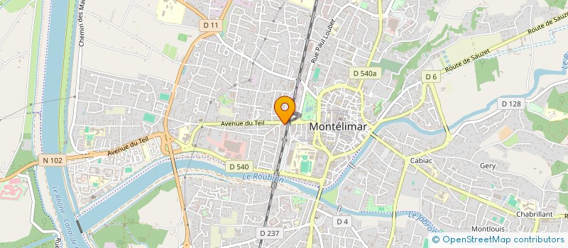 localisation de l'entreprise ASS DECOUVRIR CONNAITRE GERER TEMPS LIBR  MONTELIMAR