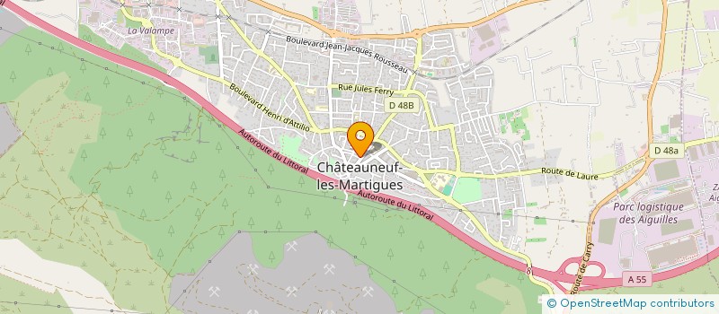 localisation de l'entreprise ASS DEFENSE CONTRE NUISANCE CARRIERES à CHATEAUNEUF-LES-MARTIGUES