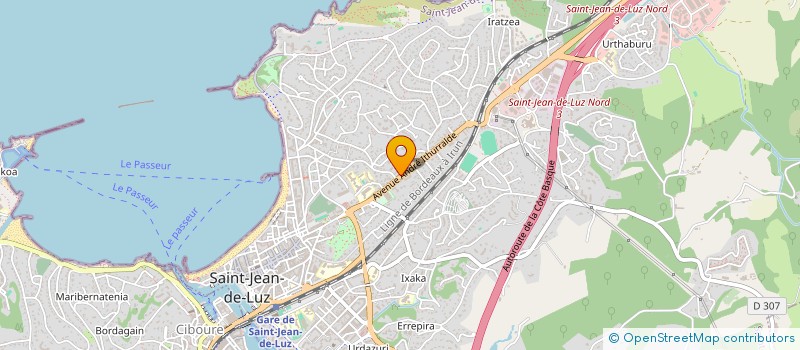 localisation de l'entreprise ASS DEFENSE DES FAMILLES ET DE L INDIVIDU à SAINT-JEAN-DE-LUZ