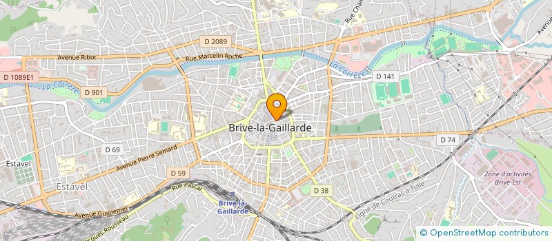 localisation de l'entreprise ASS DEFENSE DEVELOPPEMENT PAYS BRIVE  BRIVE-LA-GAILLARDE