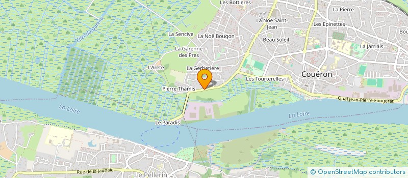 localisation de l'entreprise ASS DEFENSE ENVIRONNEMENT à COUERON
