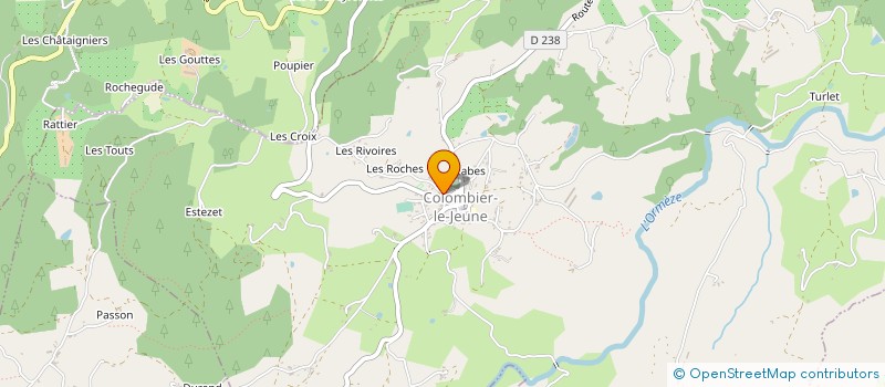 localisation de l'entreprise ASS DEFENSE INTERETS BASSIN VERSANT DOUX  LAMASTRE