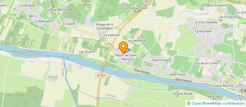 localisation de l'entreprise ASS DEFENSE INTERETS DES RESSORTISSANTS  CHINON